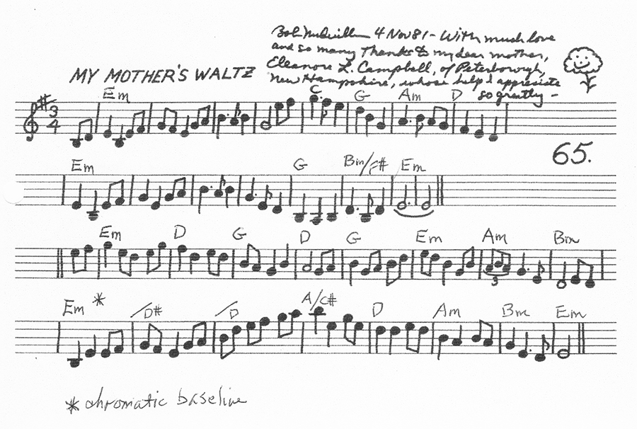 Andy Davis' chords for My Mother's Waltz