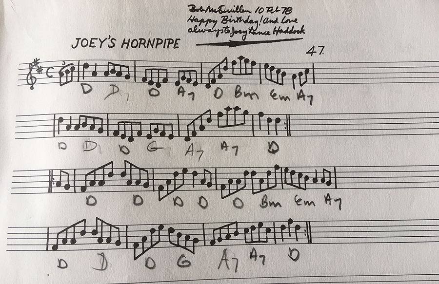 Andy Toepfer's chords for Joey's Hornpipe