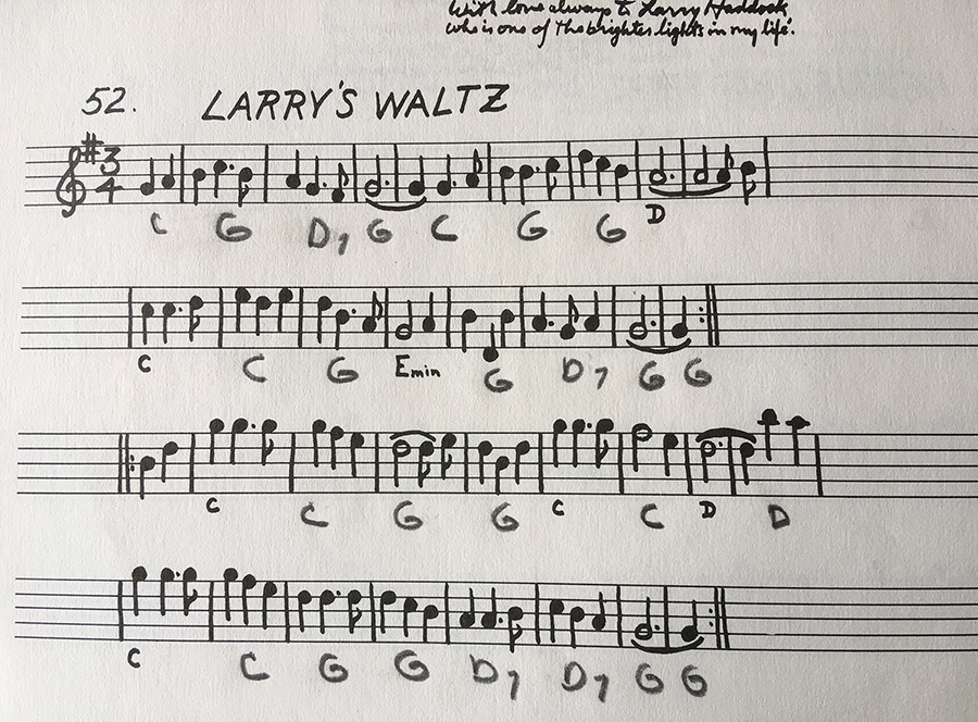 Andy Toepfer's chord speculations for Larry's Waltz