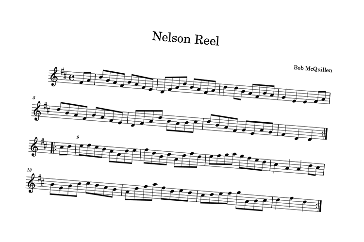 The Nelson Reel from Bob's Book of New Hampshire Tunes