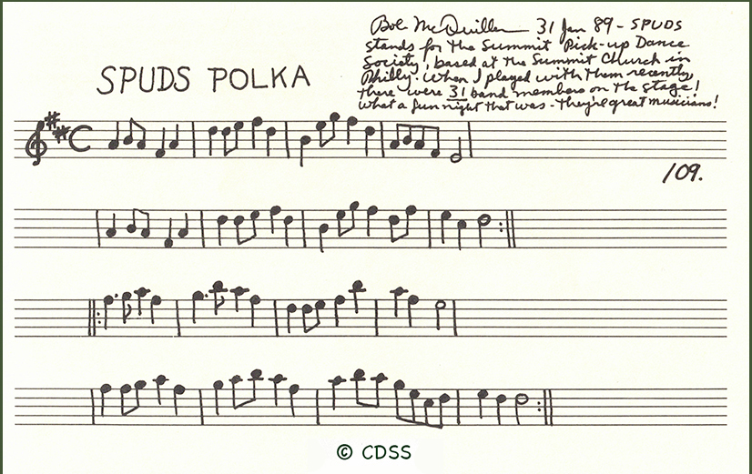 Bob McQuillen's Book 7, #109 - SPUDS Polka